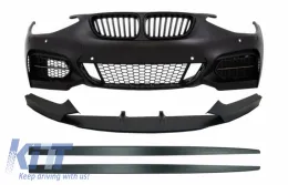 image-21-Предна Броня с лип Спойлер и Прагове , подходящи за BMW 1 Series F20 F21 (2011-08.2014) M-Performance дизайн