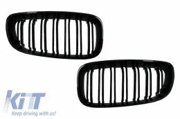 image-76-Централни решетки, подходящи за BMW 3 Series F34 TFSI (2013-2020) М дизайн с двойна лента Piano Black