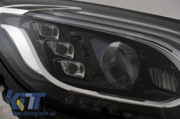 Предна Броня с Централна решетка и Фарове Full LED подходящи за Mercedes S-Class W222 (2013-06.2017) S63 Дизайн-image-6060016