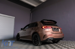 Спойлер на капака на покрива, подходящ за Mercedes A-Class W177 Хечбек SE (2018-up) A45 Дизайн Piano Black-image-6086101