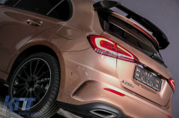 Спойлер на капака на покрива, подходящ за Mercedes A-Class W177 Хечбек SE (2018-up) A45 Дизайн Piano Black-image-6086111