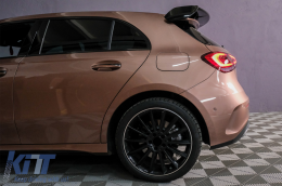 Спойлер на капака на покрива, подходящ за Mercedes A-Class W177 Хечбек SE (2018-up) A45 Дизайн Piano Black-image-6086112