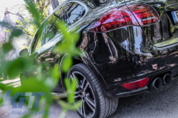 Накрайници за ауспух подходящи за Porsche Cayenne 92A V6 V8 Diesel (05.2010-09.2014) GTS Дизайн Матово черно-image-6063414