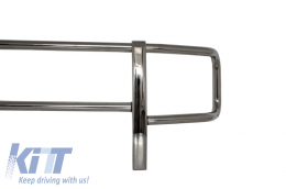 Предна Булбар / Ролбар с горен Спойлер и LED DRL разширение, подходящ за MERCEDES G-Class W463 (1989-2018) G63 G65 Дизайн-image-6060317