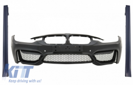 image-65-Предна Броня със Прагове , подходящи за BMW 3 Series F30 F31 Pre-LCI & LCI (2011-2018) M4 Дизайн
