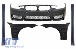image-28-Предна Броня с Предни калници и Прагове, подходящи за BMW 3 Series F30 F31 Non LCI & LCI (2011-2018) M3 Sport EVO Дизайн