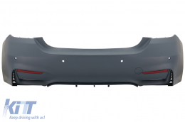 Пълен комплект за каросерия, подходящ за BMW Серия 4 F32 F33 Купе Кабрио (2013-2019) с Накрайници за ауспух Въглеродни влакна M4 Дизайн-image-6061217