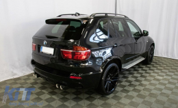 Комплект за каросерия, подходящ за BMW X5 E70 (2007-2013) с двоен двоен Накрайници за ауспух Въглеродни влакна Матово X5M M Design-image-6068499
