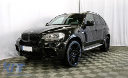 Комплект за каросерия, подходящ за BMW X5 E70 (2007-2013) с двоен двоен Накрайници за ауспух Въглеродни влакна Матово X5M M Design-image-6068500