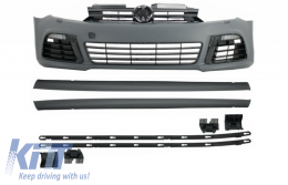 image-8-Предна броня подходяща за VW Golf VI 6 Mk6 (2008-2013) R20 Визия със Прагове