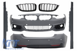image-10-Пълен комплект за каросерия, подходящ за BMW 4 Series F32 F33 (2013-up) с Централни решетки Спорт Дизайн Купе Кабрио