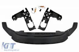 Предна Броня с централна Хром Решетка без значка, подходяща за VW Golf 7.5 (2017-2020) TFSI R Дизайн-image-6063099