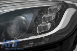 Комплект за тяло, подходящ за Mercedes S-Class W222 Facelift (2013-06.2017) S63 Дизайн с Фарове и Задни светлини Full LED-image-6063352