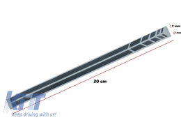 Комплект стикери Странични стикери и горна врата на капака на покрива и стикер Огледало Тъмно Сиво , подходящо за MERCEDES C205 Купе A205 Cabriolet (2014-2016) A45 Дизайн Edition 1-image-6063407