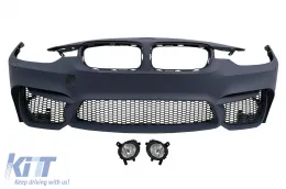 image-45-Предна Броня подходяща за BMW 3 Series F30 F31 (2011-up) с Фарове за мъгла M3 Дизайн