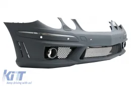 Предна Броня подходяща за Mercedes W211 E-Class Facelift (2006-2009) с Фарове за мъгла и Прагове-image-6063614