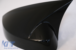 Калъфи за огледала , подходящи за Audi A3 8V RS3 Cabriolet Лимузина Sportback (2012-2019) Bat Look Piano Black-image-6067664