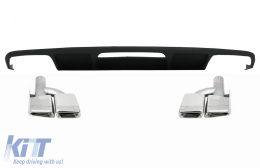 image-59-Дефузьор за задна броня , подходящ за Mercedes CLS Sedan W218 (2011-2017) и Накрайници за ауспух тръби Само за AMG Спортна линия
