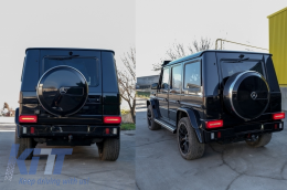 Задна Броня с Вежди за калниците, арки за колела, подходящи за MERCEDES G-Class W463 (1989-2013) G63 G65 Дизайн-image-6064448