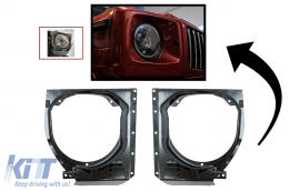 image-1-Фар монтажни скоби за фарове, подходящи за Mercedes W463 G-Class (1990-2006) Надграждане до (2007-2018)
