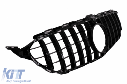 Предна Броня с Черен Решетка подходяща за Mercedes C-Class W205 S205 A205 C205 (2014-2018) C63 Дизайн-image-6101271