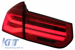Пълен комплект за каросерия, подходящ за BMW Серия 3 F30 (2011-2019) с LED Задни светлини Динамичен последователни светлини за завиване M-Performance дизайн-image-6064856