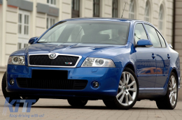 Стъкла за Фарове подходящи за SKODA OCTAVIA II (1Z) (2004-2008) Чисто Стъклена чаша Оптика-image-6066765