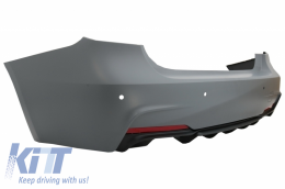 Пълен комплект за каросерия, подходящ за BMW Серия 3 F30 (2011-2019) с LED Задни светлини Червен дим Динамичен светлини за завиване M-Performance LCI дизайн-image-6064974
