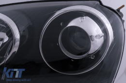 Предна Броня с Фарове , подходяща за VW Golf V 5 (2003-2007) Jetta (2005-2010) R32 Решетка с решетка от полиран алуминий-image-6108298