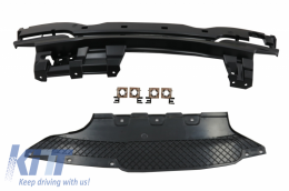 Пълен комплект за Решетки с централни решетки Double Stripe Piano Black подходящ за BMW 5 Series F10 LCI (2014-2017) M-Technik Дизайн-image-6065672
