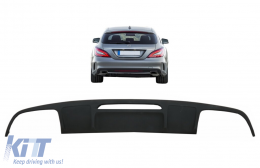 Дефузьор за задна броня , подходящ за Mercedes CLS Sedan W218 (2012-2017) Само за стандартна Броня-image-6084110