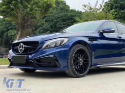 Предна Броня подходяща за Mercedes C-Class W205 S205 A205 C205 (2014-2019) Лимузина T-Model Купе Cabriolet-image-6069392