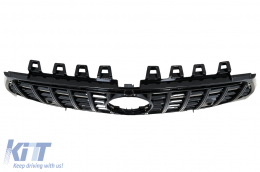 Предна Решетка , подходяща за Mercedes CLA X118 C118 (2019-up) GT-R Panamericana Дизайн Piano Black-image-6069368