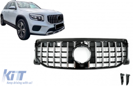 image-49-Предна Решетка , подходяща за Mercedes GLB-Class X247 (2019-up) GT-R Panamericana Дизайн Хром