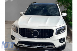 Предна Решетка , подходяща за Mercedes GLB-Class X247 (2019-up) GT-R Panamericana Дизайн Piano Black-image-6126995