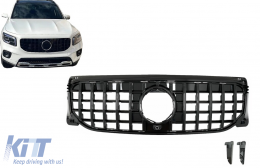 Предна Решетка , подходяща за Mercedes GLB-Class X247 (2019-up) GT-R Panamericana Дизайн Piano Black-image-6127291