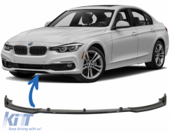 image-57-Спойлер за Предна Броня , подходящ за BMW 3 Series F30 Sedan F31 Touring (2011-2019) Standard Броня Piano Black Edition