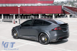 Добавка капачка за Спойлер на багажника, крило, подходящо за Tesla Model X (2015-нагоре) Real Carbon-image-6070333