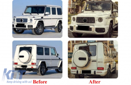 Предна Броня подходяща за Mercedes G-Class W463 / W464 (2018-Up) G63 Дизайн-image-6260374