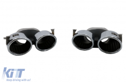 Дифузьор на Задна Броня , подходящ за Mercedes A-Class V177 Sedan (2018-) Хром Exhaust-image-6070753