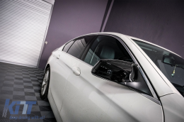 Калъфи за огледала подходящи за BMW 5 Series F10 F11 F18 Non LCI (07.2010-2013) Piano Black M Design-image-6082733