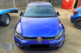 Фарове Вежди подходящи за VW Golf VII 7 5G (2013-2017) Piano Black-image-6070417