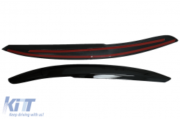 Фарове Вежди подходящи за VW Polo 6R 6C (2009-2017) Piano Black-image-6070428