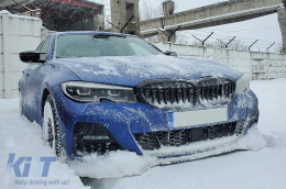 Калъфи за огледала подходящи за BMW 3 Series G20 G21 G28 (2017-up) Piano Black M Sport Дизайн LHD-image-6110486
