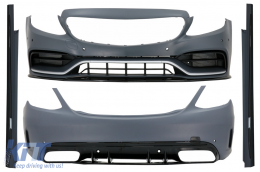 image-74-Пълен комплект за каросерия, подходящ за Mercedes C-Class W205 Sedan (2014-2020) C63s Edition 1 Дизайн