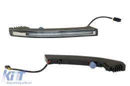 Спойлер за устни на Предна Броня LED DRL удължител, подходящ за Mercedes G-Class Facelift W463 W464 (2018-нагоре)-image-6073116