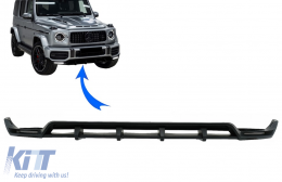 Спойлер за устни на Предна Броня LED DRL удължител, подходящ за Mercedes G-Class Facelift W463 W464 (2018-нагоре)-image-6073195