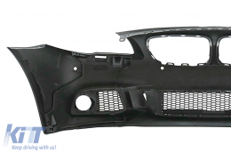 Предна Броня с централни Решетки , подходяща за BMW 5 Series F10 F11 Non LCI (07.2010-2013) Sedan Touring M-Technik Дизайн-image-6072340