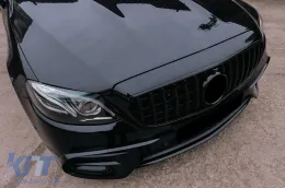 Сплитери Перки за Предна Броня Перки Aero подходящи за Mercedes E-Class W213 S213 C238 A238 Спортна линия E53 (2016-2020) Piano Black-image-6092128
