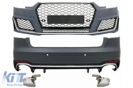 image-9-Комплект за каросерия, подходящ за Audi A4 B9 8W (2016-2018) със Задна дифузьор RS4 Дизайн